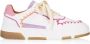 DWRS Huntly leren sneakers wit fuchsia lila - Thumbnail 2