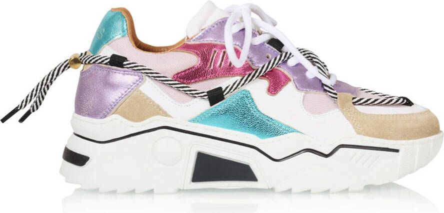 DWRS LABEL DWRS Jupiter denim rose jeans sneakers Leer Dames - Foto 2