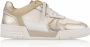 DWRS LABEL Dames Sneakers Rugby Raffia Sand Champagne - Thumbnail 2