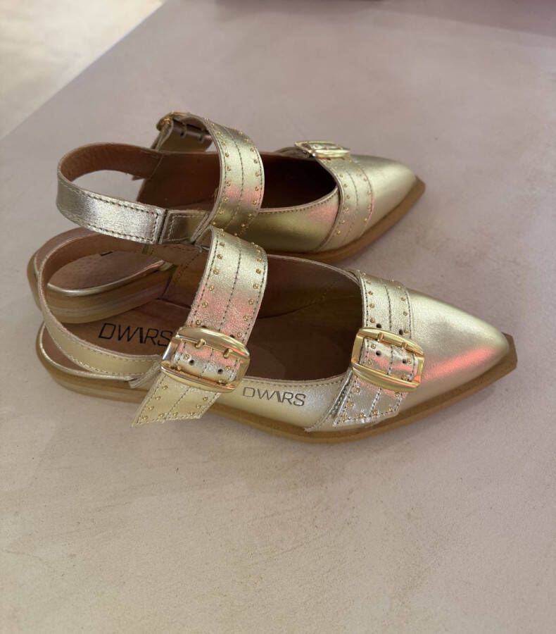 DWRS LABEL DWRS-ballerina-leer-port Isabel-gold