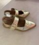 DWRS LABEL DWRS-ballerina-leer-port Isabel-gold - Thumbnail 1