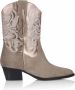 DWRS LABEL DWRS BRADY Taupe Smoke Dames Boots - Thumbnail 5