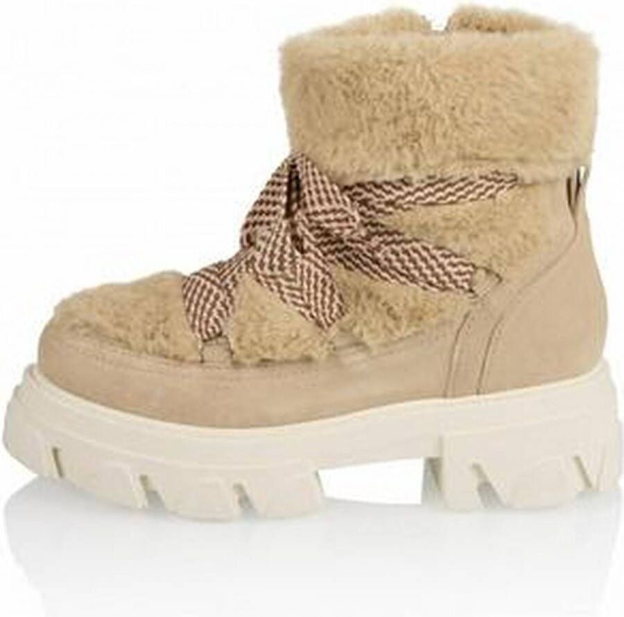 DWRS LABEL DWRS- HARBIN Teddy bikerboots beige