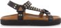 DWRS LABEL DWRS KODIAK leren sandalen met studs Leer Dames - Thumbnail 1