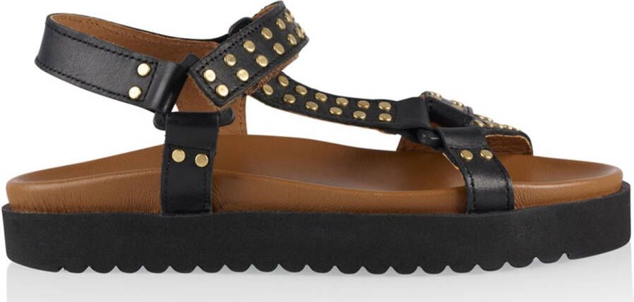 DWRS LABEL DWRS KODIAK leren sandalen met studs Leer Dames