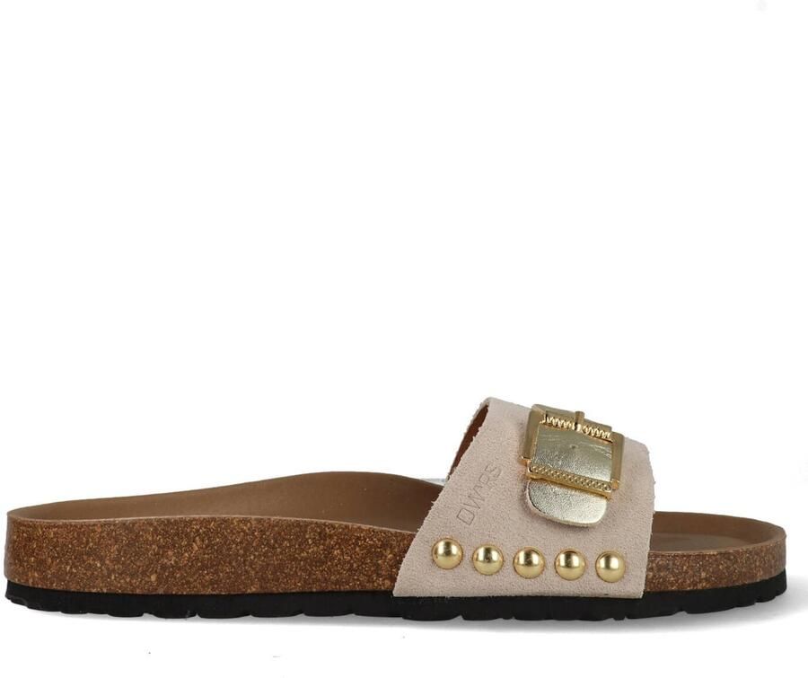 DWRS LABEL DWRS JAVA leren slippers beige Suede Dames