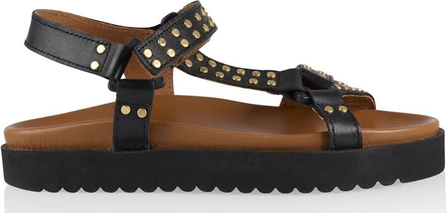 DWRS LABEL DWRS KODIAK leren sandalen met studs Leer Dames