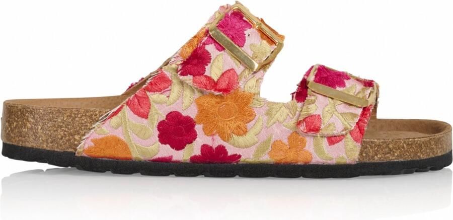 DWRS LABEL DWRS Madeira Oranje Rode Dames Slipper