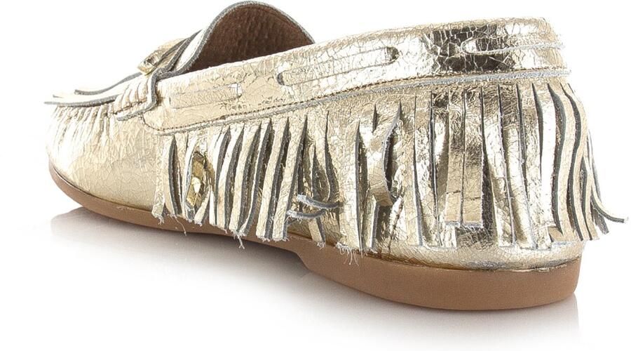 DWRS LABEL DWRS Parral crackled champagne Leer Dames