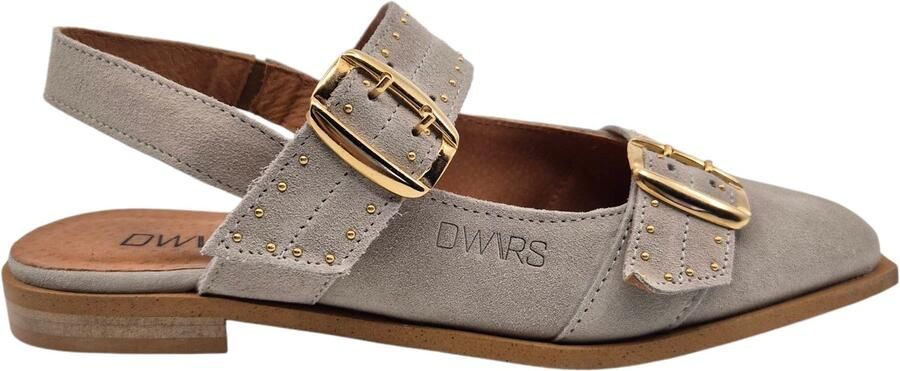 DWRS LABEL DWRS Port Isabel slingbacks beige Suede Dames