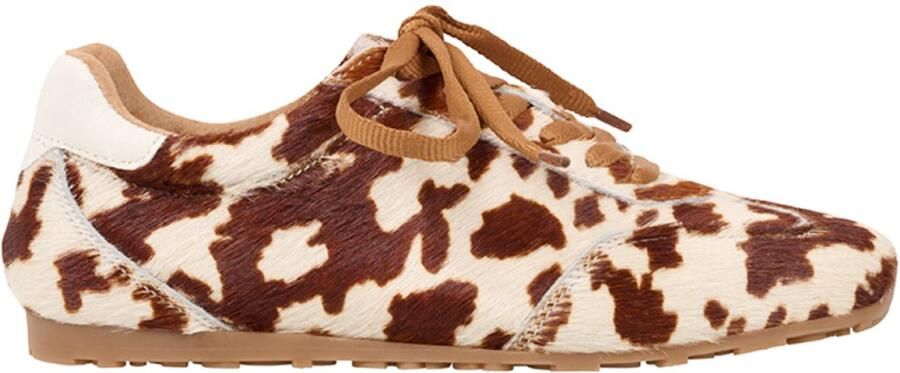 DWRS LABEL DWRS SAVA cow hair on sneakers beige Leer Dames - Foto 2