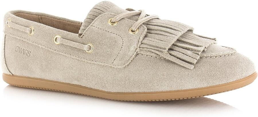 DWRS LABEL Latty fringes beige Suede Dames
