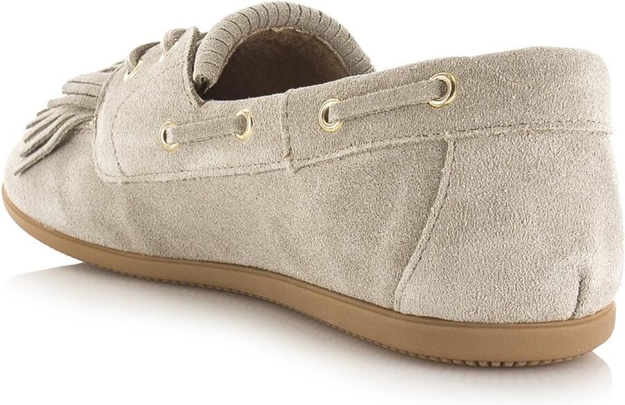 DWRS LABEL Latty fringes beige Suede Dames