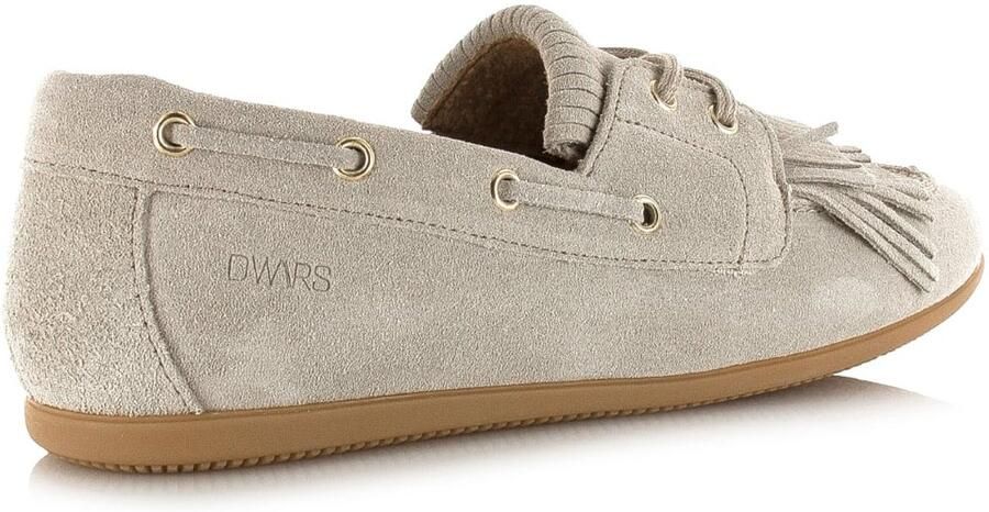 DWRS LABEL Latty fringes sand Suede Dames