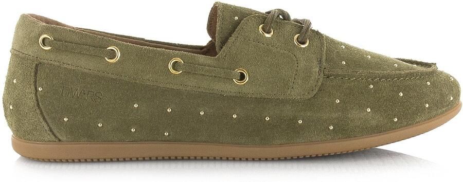 DWRS LABEL Latty small studs olive Suede Dames - Foto 1