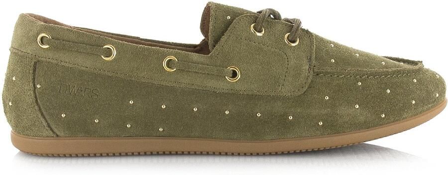 DWRS LABEL Latty small studs olive Suede Dames - Foto 2