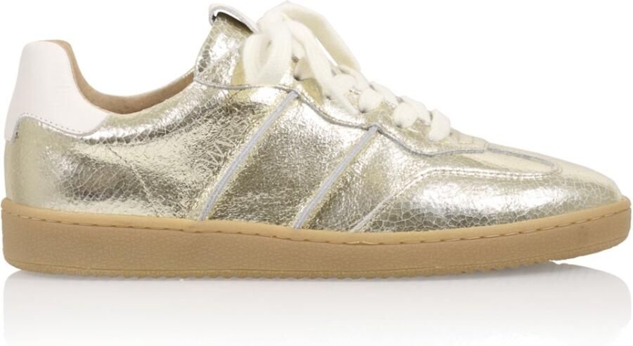 Dwrs label POONA crackled Champagne Off White