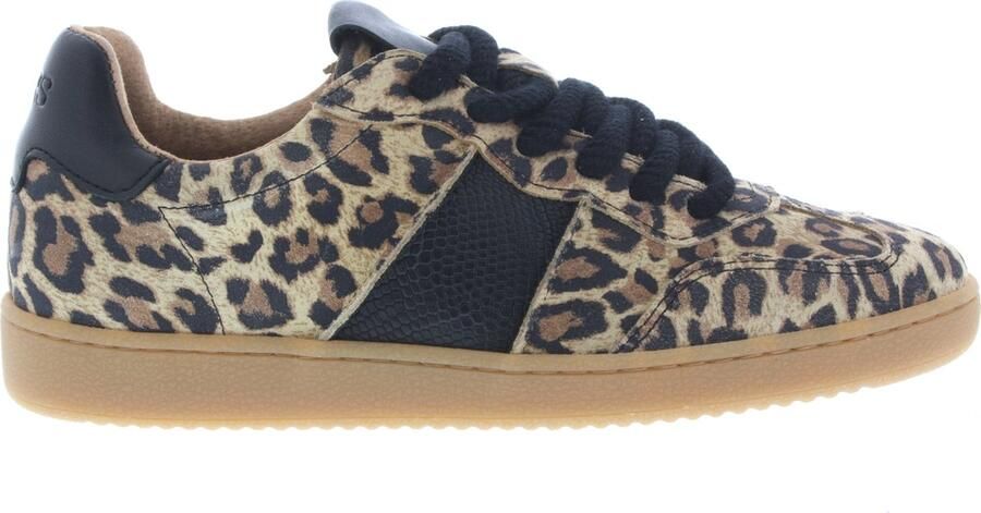 DWRS LABEL POONA sneakers panterprint Beige Suede Lage sneakers Dames