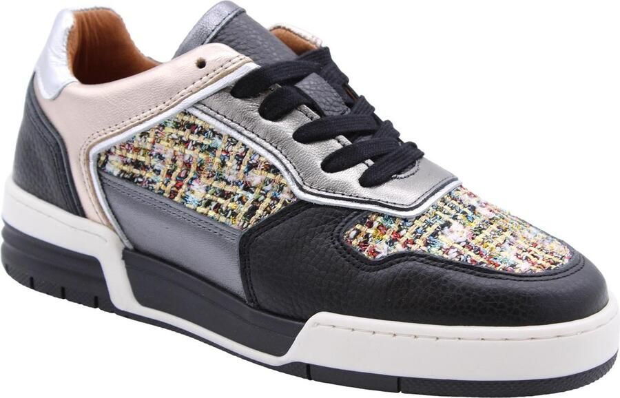 DWRS LABEL DWRS RUGBY tweed Black Stone Dames Sneaker J6523 - Foto 3
