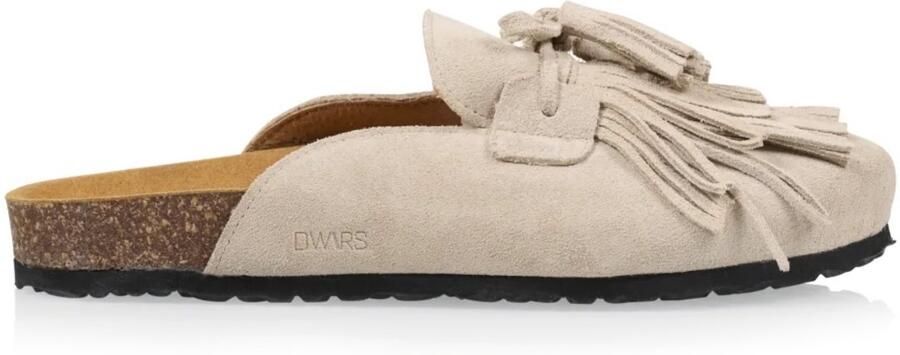 DWRS LABEL Salem instappers sand Suede Dames