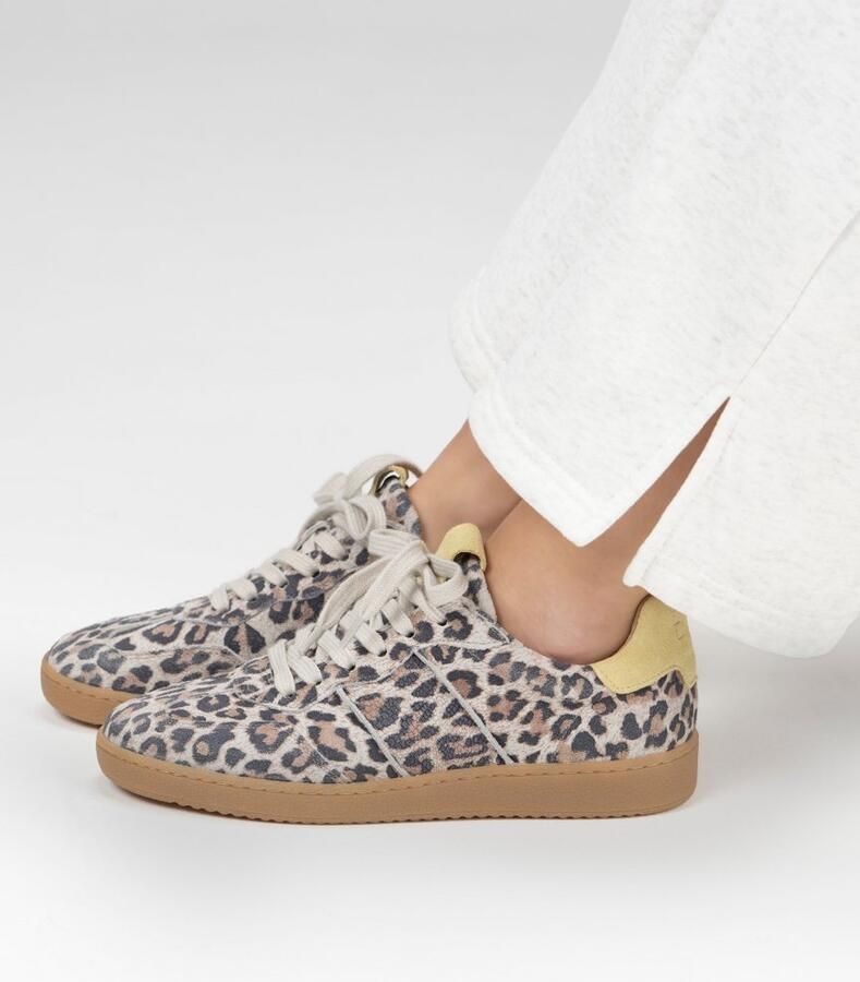 DWRS LABEL Sneakers Poona Leopard Sand Butter