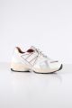 DWRS LABEL Sneakers Saru White Bordeaux - Bordeaux/Rood
