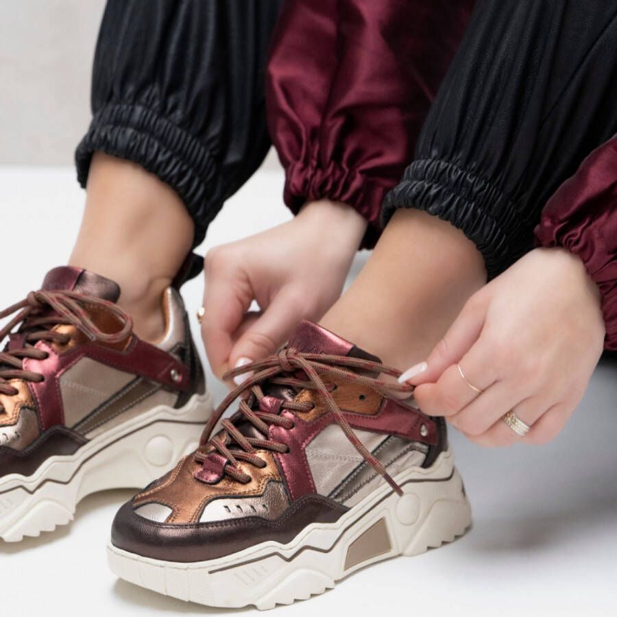 DWRS LABEL DWRS Pluto bordeaux brown sneakers