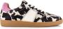 DWRS Poona leren sneakers met ponyhair en koeienprint zwart wit - Thumbnail 2