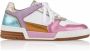 DWRS LABEL DWRS RUGBY Lila Pink Orange Dames Sneaker J6523 - Thumbnail 1