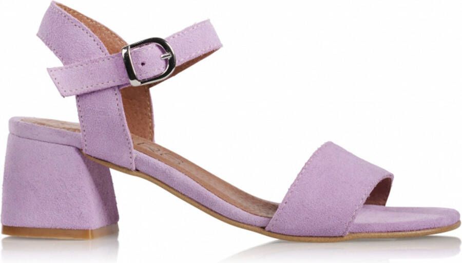 Dwrs Elegante hoge hak sandalen Purple Dames