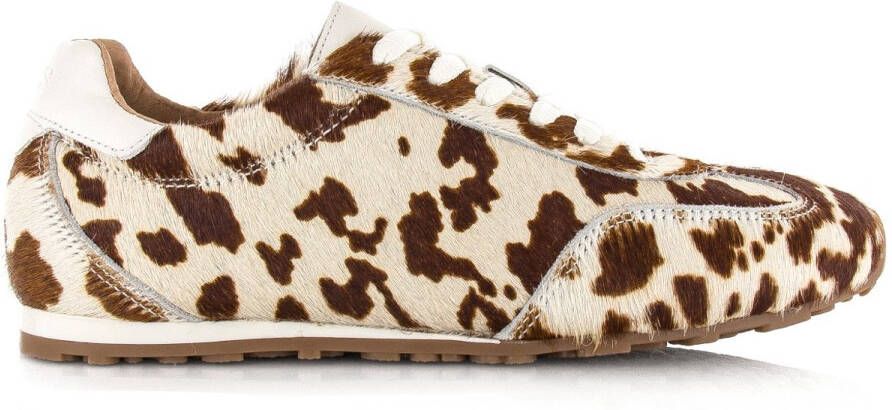 DWRS LABEL DWRS SAVA cow hair on sneakers beige