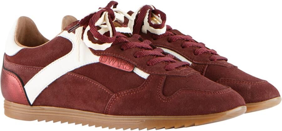 DWRS Sneakers Tula Bordeaux Rood Off White