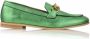 DWRS LABEL DWRS HAVANA chain Metallic Green Loafer - Thumbnail 1