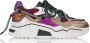 DWRS LABEL JUPITER Bordeaux Multi Bordeaux Leer Lage sneakers Dames - Thumbnail 4