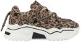 DWRS LABEL DWRS Jupiter leopard sneakers Beige Leer Lage sneakers Dames - Beige