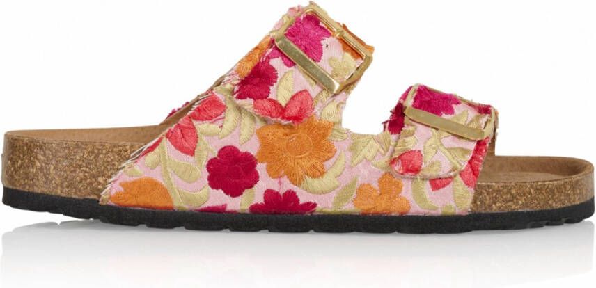 DWRS Madeira slippers roze oranje
