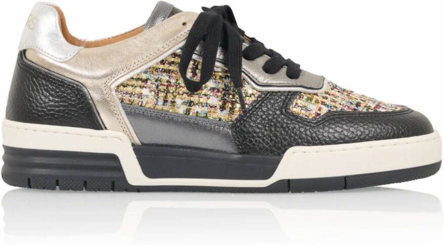 DWRS LABEL DWRS Neptunus denim sneakers Zwart Leer Lage sneakers Dames