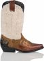 DWRS LABEL Sierra teddy boots Off white Cognac - Thumbnail 2