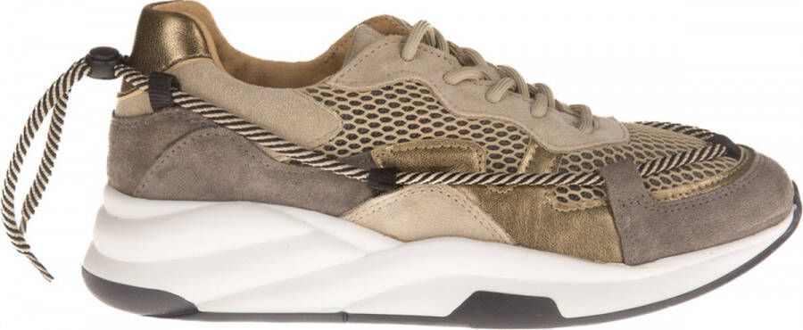 Dwrs Dwars Maryland B10070 06 Leer Combi Elefante Smoke Beige Dames
