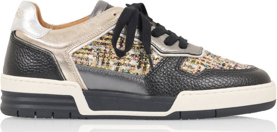 DWRS LABEL DWRS Neptunus denim sneakers Zwart Leer Lage sneakers Dames