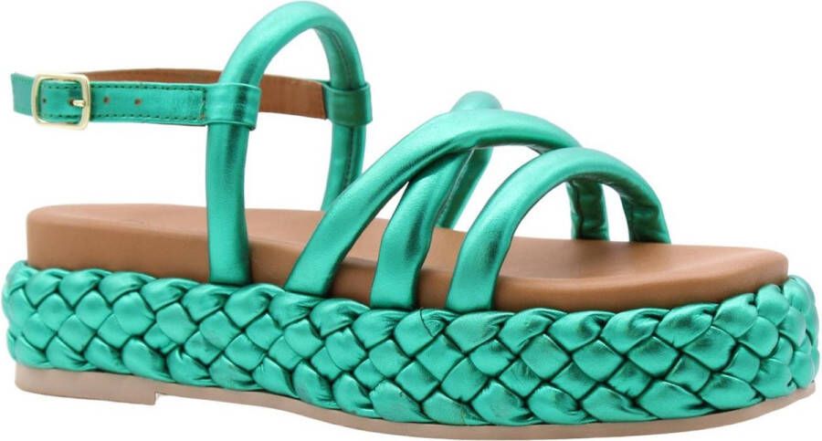 Dwrs Trendy Sandal for Summer Green Dames