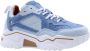 DWRS Pluto leren sneakers met pailletten roze blauw Meisjes Leer Meerkleurig 35 - Thumbnail 13