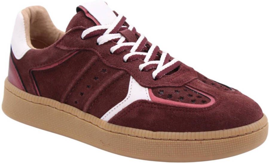 DWRS LABEL DWRS Mirabel bordeaux sneakers Suede Dames