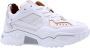 DWRS Pluto chunky leren sneakers rosé wit - Thumbnail 5