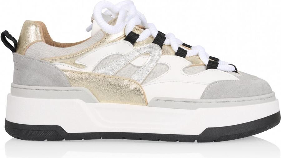 DWRS The label DWRS Dames Sneakers Grijs 80% Leer