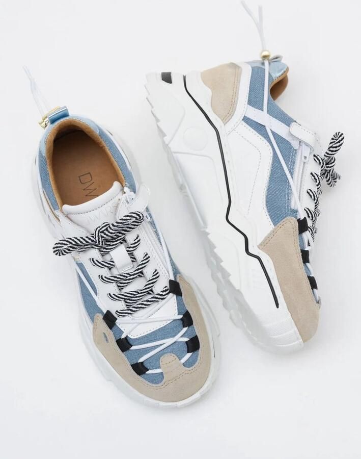 DWRS The label Dwrs Label Orion Sneakers Kids Denim Sand Jeans