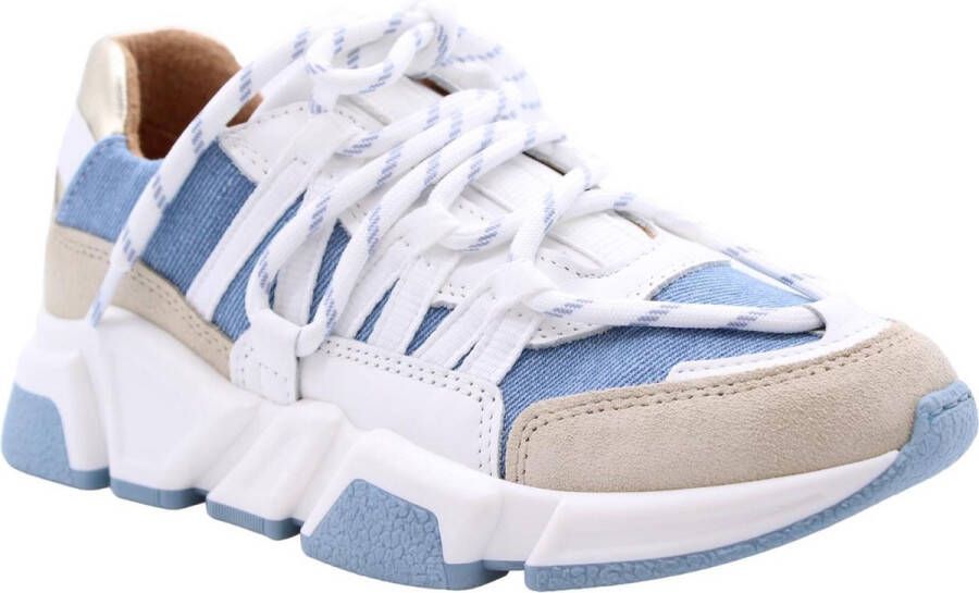 DWRS The label BLACK FRIDAY DEAL Dames Sneakers Blauw Leer