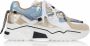 DWRS LABEL Jupiter metallic White Champagne Wit Leer Lage sneakers Dames - Thumbnail 7