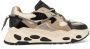DWRS LABEL DWRS Saturnus teddy sneakers Zwart Leer Lage sneakers Dames - Thumbnail 2