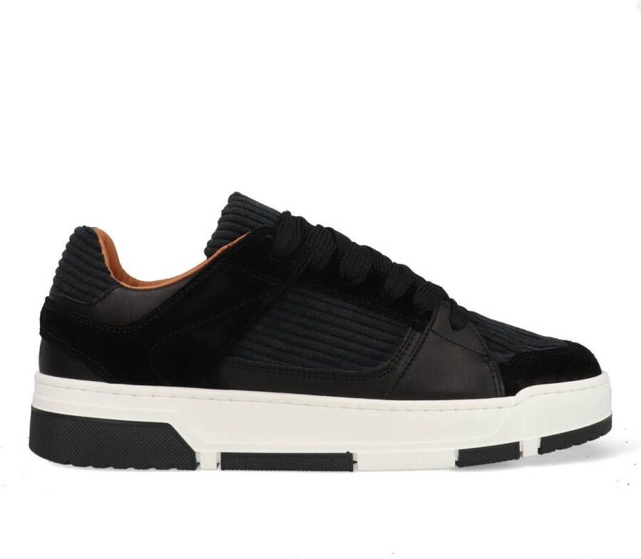 DWRS label Whitby Corduroy 2201 black Zwart